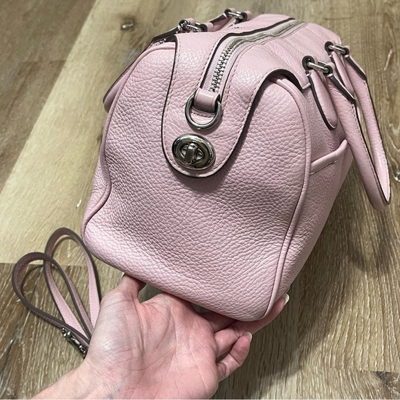 Coach Mini Bennett Satchel With Shoulder Strap (Petal Pink/Silver) - Picture 5 of 11